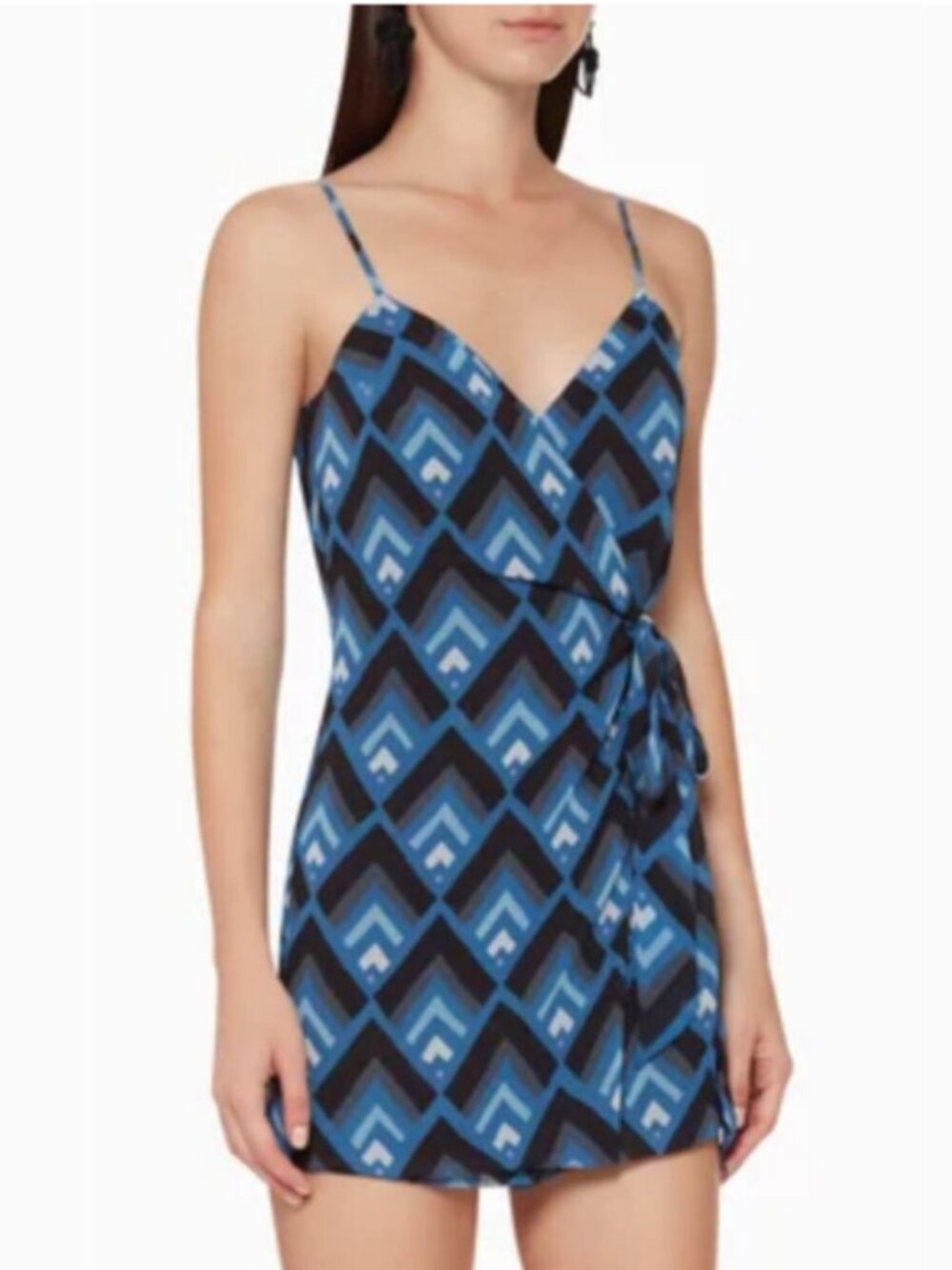 NWT Club Monaco Saxona Faux Wrap Romper - Picture 6 of 9
